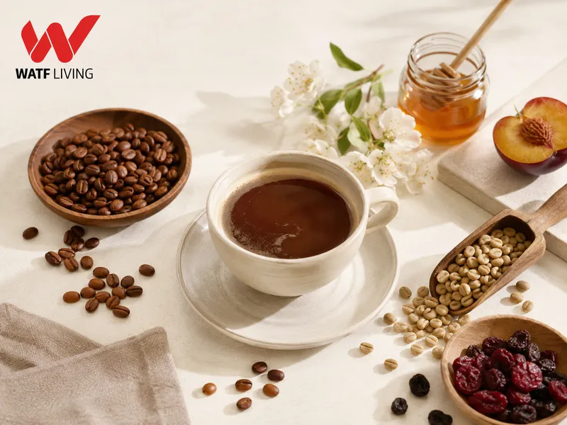 Vị ngọt tự nhiên trong cà phê có thể đến từ hạt Arabica, mức rang nhẹ và hậu vị trái cây, mật ong.