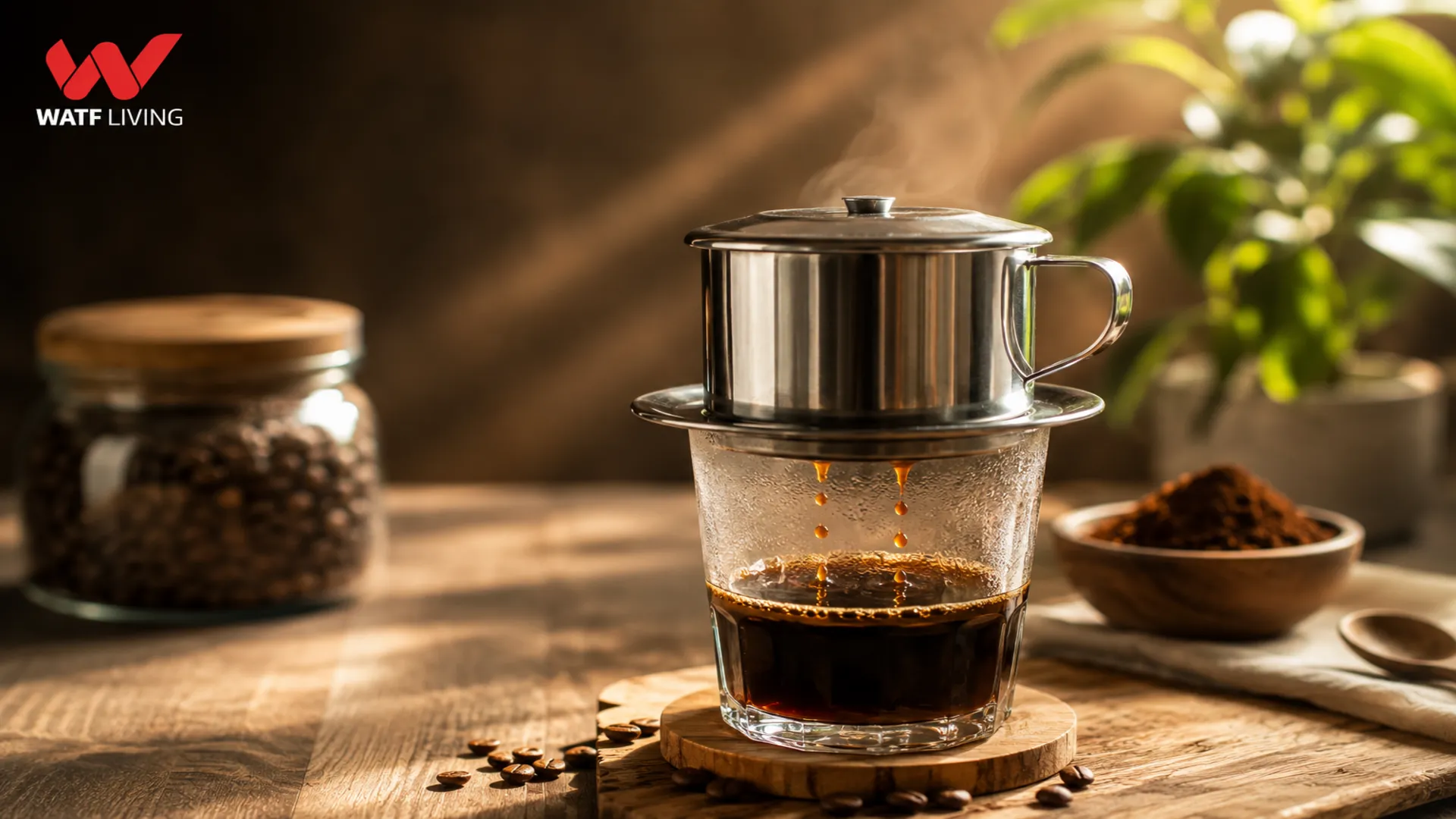 Từng giọt cà phê phin nhỏ chậm giúp giữ trọn hương thơm và vị đậm đặc trưng của cà phê Việt.