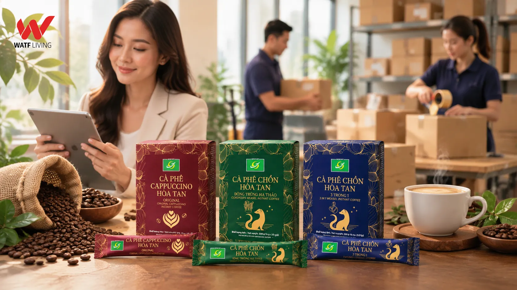 Watf Living thuộc Watf Group, chuyên phân phối các sản phẩm chất lượng, trong đó có cà phê Airport Gift