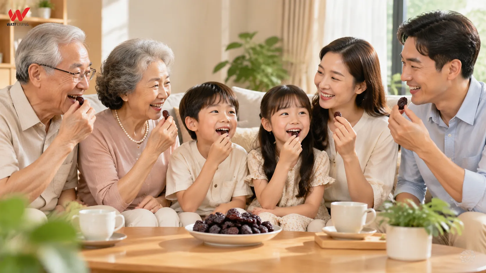 Táo sấy dẻo Watf Living là món ăn nhẹ phù hợp mọi lứa tuổi