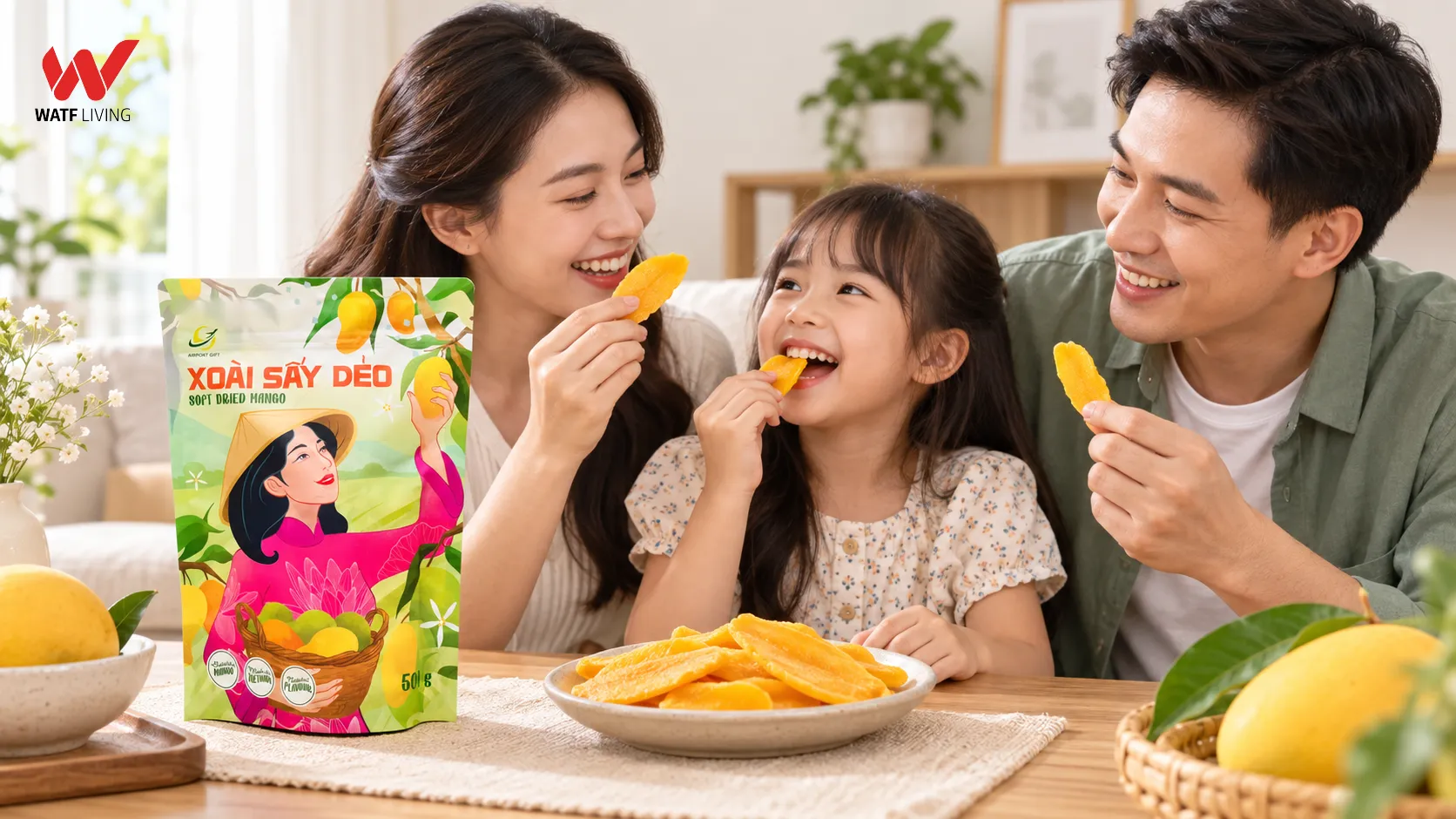 Xoài sấy dẻo Airport Gift đồng hành cùng nhiều khoảnh khắc thưởng thức khác nhau