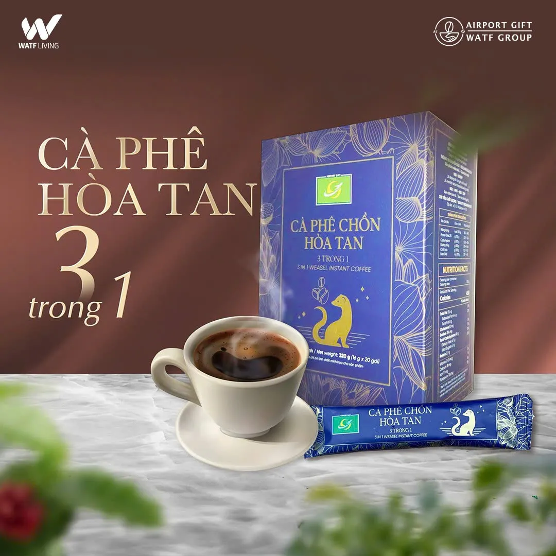 Cà phê Chồn hòa tan 3 in 1