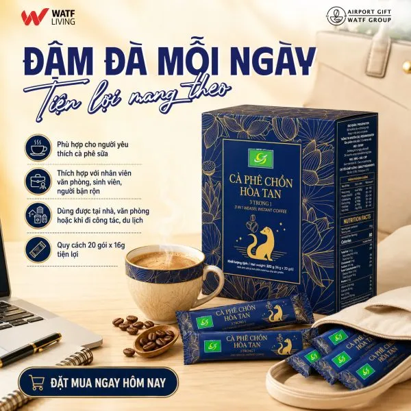 Cà phê Chồn hòa tan 3 in 1 - Ảnh 5
