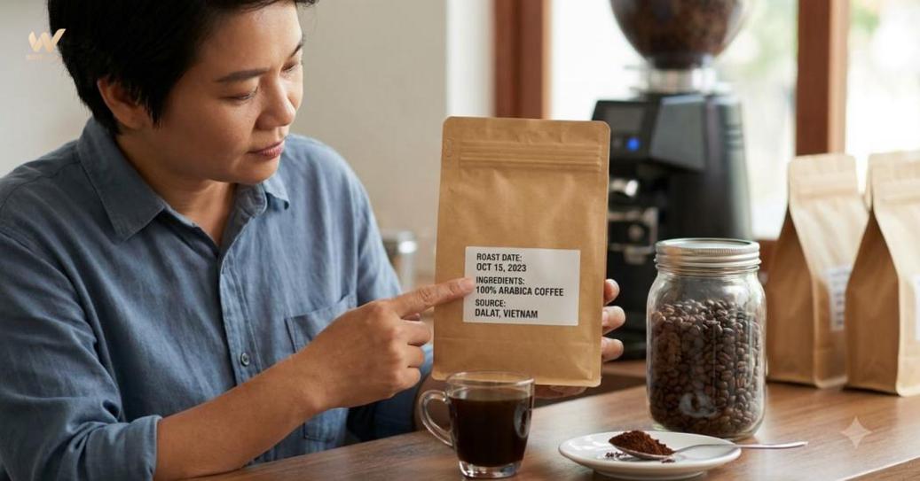 Cà phê sạch nguyên chất cần đánh giá qua thành phần, rang, xay và bảo quản