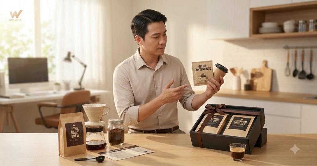 Chọn cà phê theo gu, nhu cầu và hoàn cảnh để đảm bảo trải nghiệm phù hợp