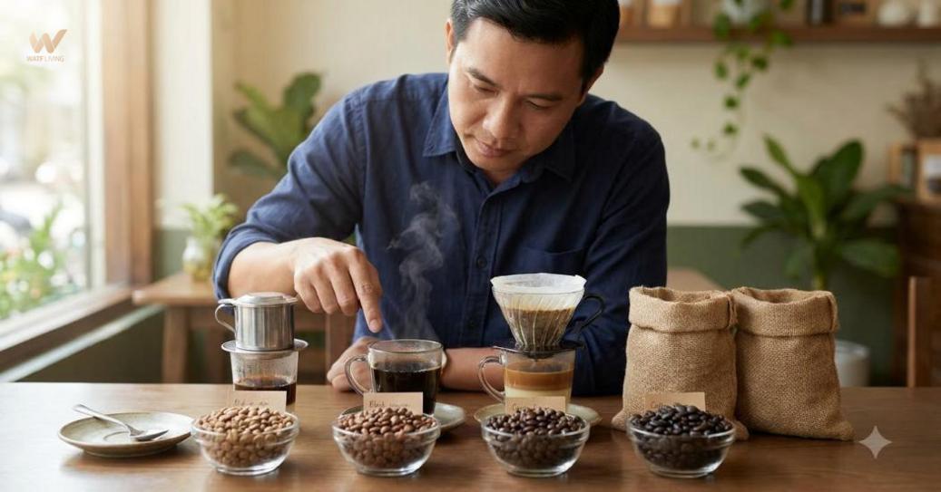 Cách chọn nhanh theo nguồn gốc, giống cà phê, cách chế biến và hương vị