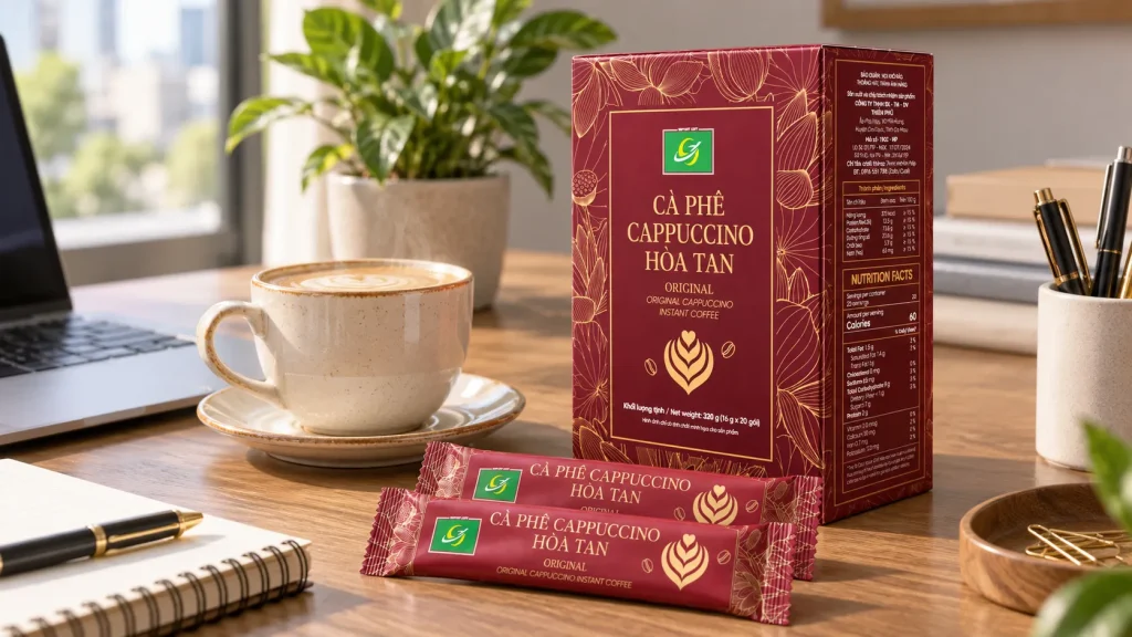 cà phê Cappuccino hòa tan