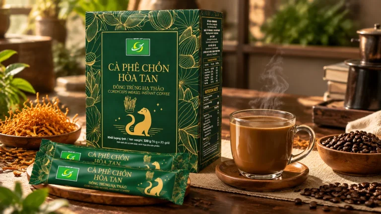 Khám phá hương vị cà phê đông trùng hạ thảo Airport Gift