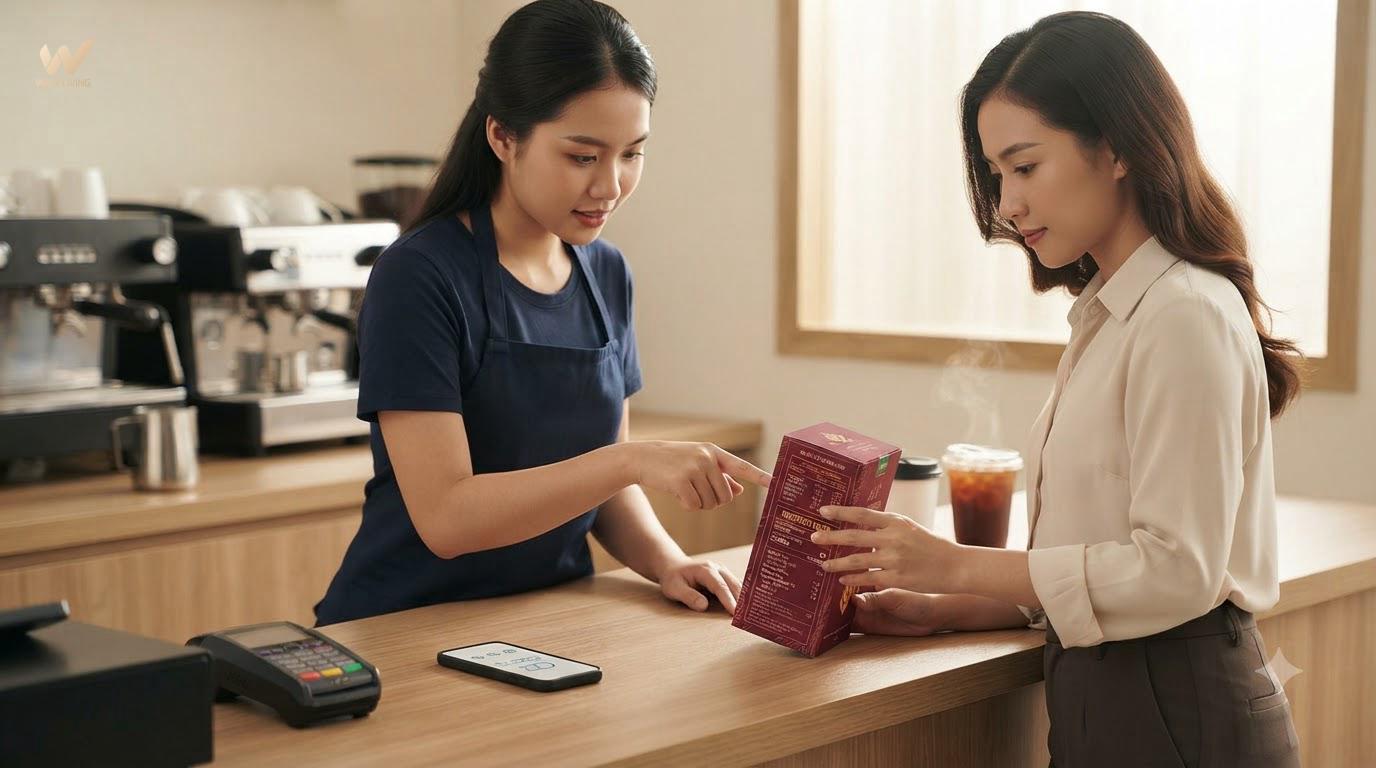 Cách đọc thông tin sản phẩm, menu và giá trước khi mua Cách đọc thông tin sản phẩm, menu và giá trước khi mua