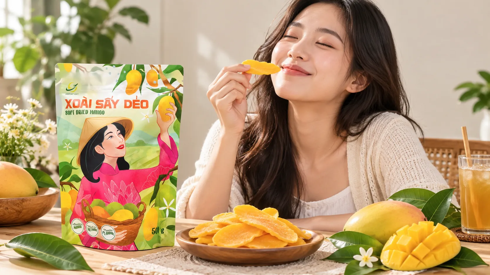 xoài sấy dẻo Airport Gift
