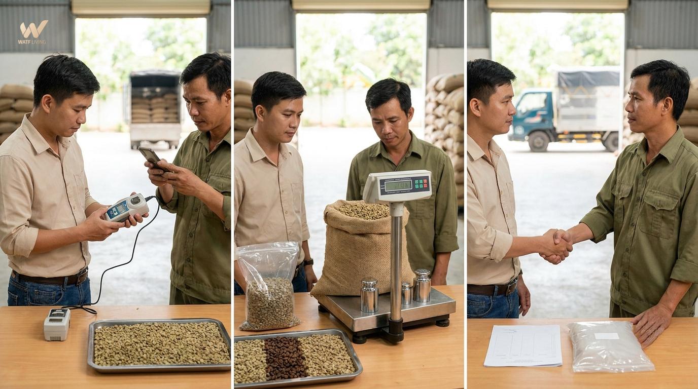 Lưu ý để giao dịch thu mua cà phê minh bạch hơn Lưu ý để giao dịch thu mua cà phê minh bạch hơn